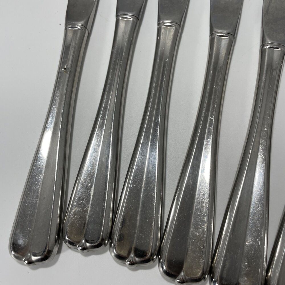 Oneida GALA IMPULSE Stainless Flatware Set of 8 Dinner Knife Knives Vintage 9” - Picture 5 of 7